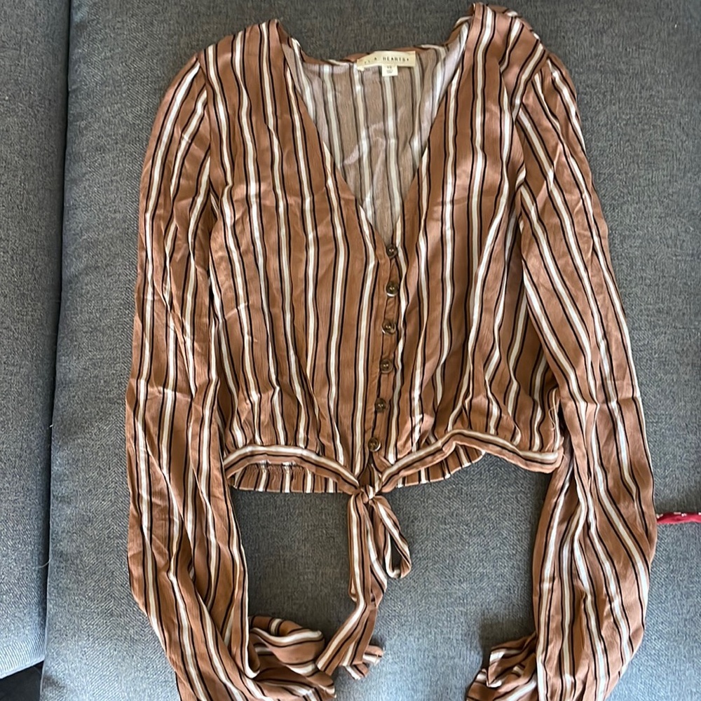 LA Hearts Long Sleeve crop